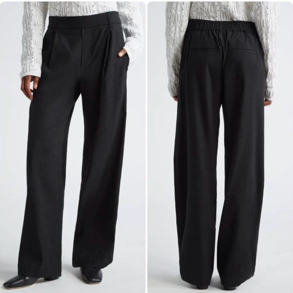 Vince Stretch Linen Trousers Black NWT Women’s Size 2X